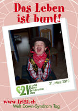 Poster zum Welt Down-Syndrom Tag 2010