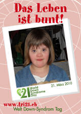 Poster zum Welt Down-Syndrom Tag 2010