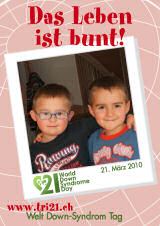 Poster zum Welt Down-Syndrom Tag 2010