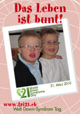 Poster zum Welt Down-Syndrom Tag 2010