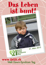 Poster zum Welt Down-Syndrom Tag 2010
