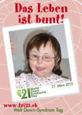 Poster zum Welt Down-Syndrom Tag 2010