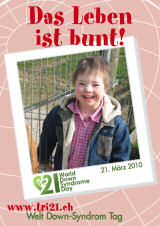 Poster zum Welt Down-Syndrom Tag 2010