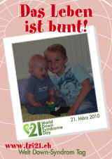 Poster zum Welt Down-Syndrom Tag 2010