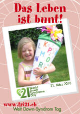 Poster zum Welt Down-Syndrom Tag 2010