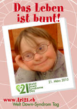 Poster zum Welt Down-Syndrom Tag 2010