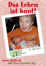 Poster zum Welt Down-Syndrom Tag 2010