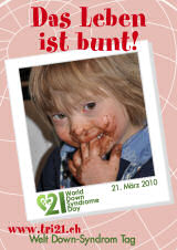 Poster zum Welt Down-Syndrom Tag 2010