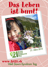 Poster zum Welt Down-Syndrom Tag 2010