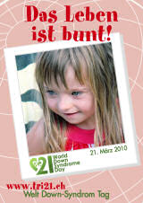 Poster zum Welt Down-Syndrom Tag 2010