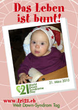 Poster zum Welt Down-Syndrom Tag 2010