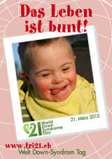 Poster zum Welt Down-Syndrom Tag 2010
