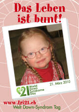 Poster zum Welt Down-Syndrom Tag 2010