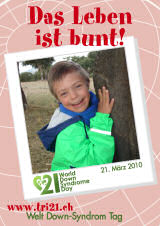 Poster zum Welt Down-Syndrom Tag 2010