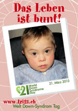 Poster zum Welt Down-Syndrom Tag 2010