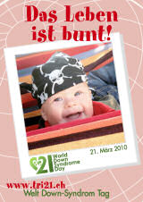 Poster zum Welt Down-Syndrom Tag 2010