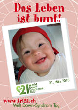 Poster zum Welt Down-Syndrom Tag 2010