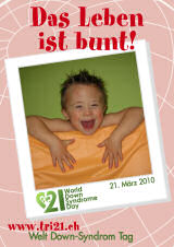 Poster zum Welt Down-Syndrom Tag 2010