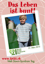 Poster zum Welt Down-Syndrom Tag 2010