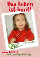 Poster zum Welt Down-Syndrom Tag 2010