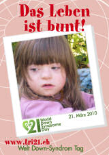 Poster zum Welt Down-Syndrom Tag 2010
