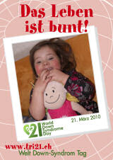 Poster zum Welt Down-Syndrom Tag 2010