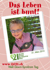 Poster zum Welt Down-Syndrom Tag 2010