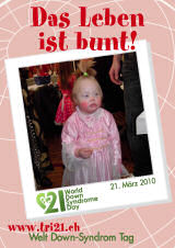 Poster zum Welt Down-Syndrom Tag 2010