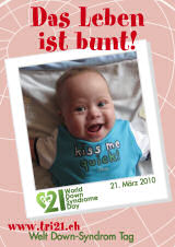 Poster zum Welt Down-Syndrom Tag 2010