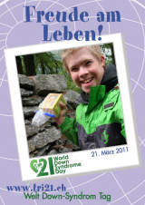 Poster zum Welt Down-Syndrom Tag 2011
