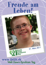 Poster zum Welt Down-Syndrom Tag 2011