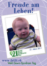 Poster zum Welt Down-Syndrom Tag 2011