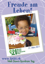 Poster zum Welt Down-Syndrom Tag 2011