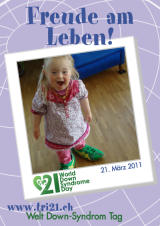 Poster zum Welt Down-Syndrom Tag 2011