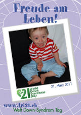Poster zum Welt Down-Syndrom Tag 2011