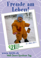 Poster zum Welt Down-Syndrom Tag 2011