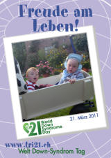 Poster zum Welt Down-Syndrom Tag 2011