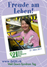 Poster zum Welt Down-Syndrom Tag 2011