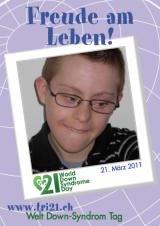 Poster zum Welt Down-Syndrom Tag 2011