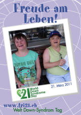 Poster zum Welt Down-Syndrom Tag 2011