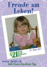 Poster zum Welt Down-Syndrom Tag 2011