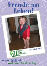 Poster zum Welt Down-Syndrom Tag 2011