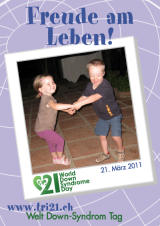 Poster zum Welt Down-Syndrom Tag 2011