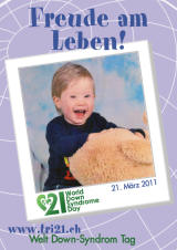 Poster zum Welt Down-Syndrom Tag 2011