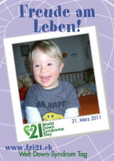 Poster zum Welt Down-Syndrom Tag 2011