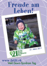 Poster zum Welt Down-Syndrom Tag 2011