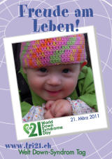Poster zum Welt Down-Syndrom Tag 2011