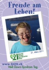 Poster zum Welt Down-Syndrom Tag 2011
