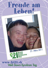 Poster zum Welt Down-Syndrom Tag 2011