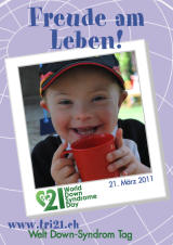 Poster zum Welt Down-Syndrom Tag 2011